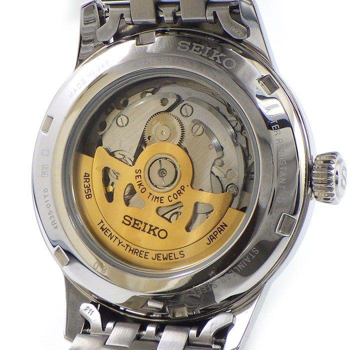 Used Seiko Presage SARY123/4R35-01T0 Blue Dial Date See-through Caseback Stainless Steel Automatic Watch [Used]