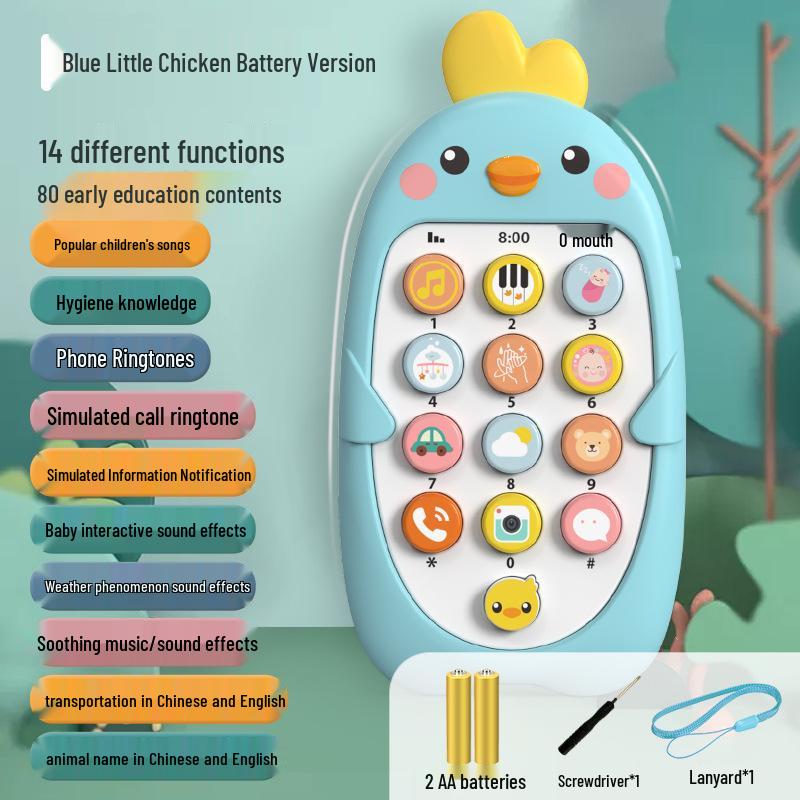 Bilingual Toy Phone: Children's Enlightenment & Learning with Remote Control Simulation Music