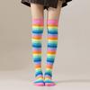 European and American Rainbow Striped Socks Children's Party Performance Halloween Cosplay Long Leg Over Knee Socks