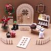 Wooden Star Entrance Holiday Decoration Bundle 30Pcs Safe Natural Craft Accessories Family Craft Activity