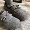 New Soft Flat Cotton Shoes with A Versatile, Fleece, Warm Round Toe