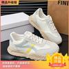 2025 New Spring and Summer Mesh Shoes Breathable Casual Sports Shoes Women's Running Light Forrest Gump Shoes Little White Shoes Ins Tide