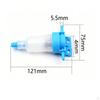 Oil and Water Separator Strainer Blue Translucent Cylindrical Mounting Bracket Car Part