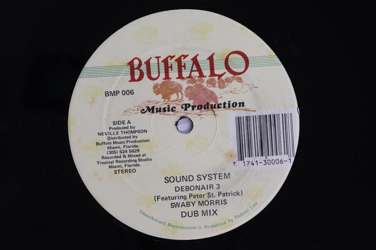 

12inch Record DEBONAIR 3 PETER ST. PATRICK SWAB Sound System Dub Mix Gangsta Du BMP006 BUFFALO MUSIC P US Reggae Ska Dub Used
