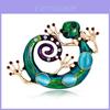 Alloy Animal Lizard Brooch Pin With Vintage Style For Men And Women
