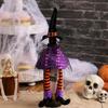 Festival Witch Hat Long Legged Wine Bottle Decorations, 5Pack, Wine Bottle Covers For Halloween Parties