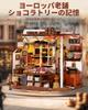 ROBOTIME Miniature Dollhouse DIY LED Lighted Mini Model Kit with Figures and DIY Craft Toy for Kids and Christmas or Birthday Gift for Family and Home
