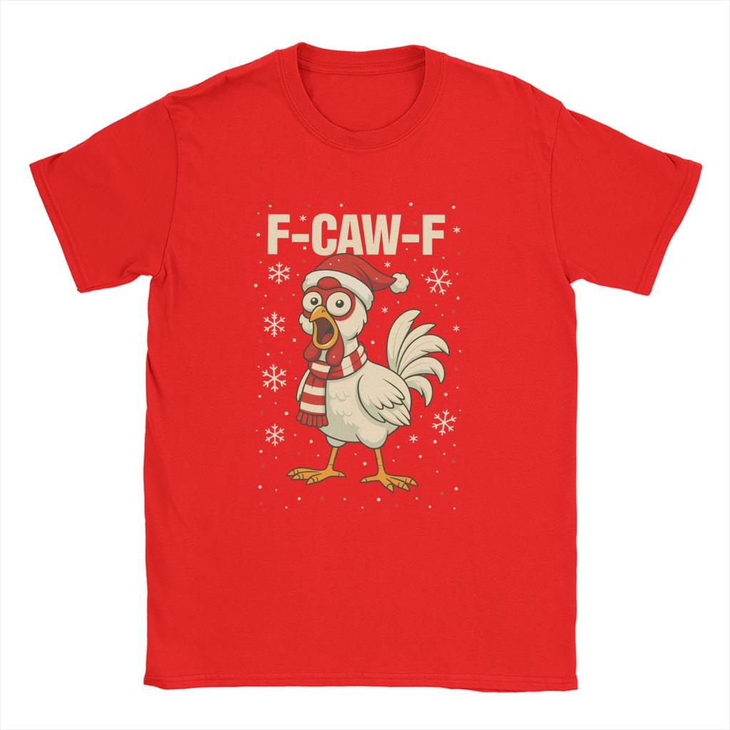 F Caw F Rooster Funny Bird Fcawf Chicken  T-Shirts Men Fashion Cotton Tee Shirt O Neck Short Sleeve T Shirt Plus Size Clothing