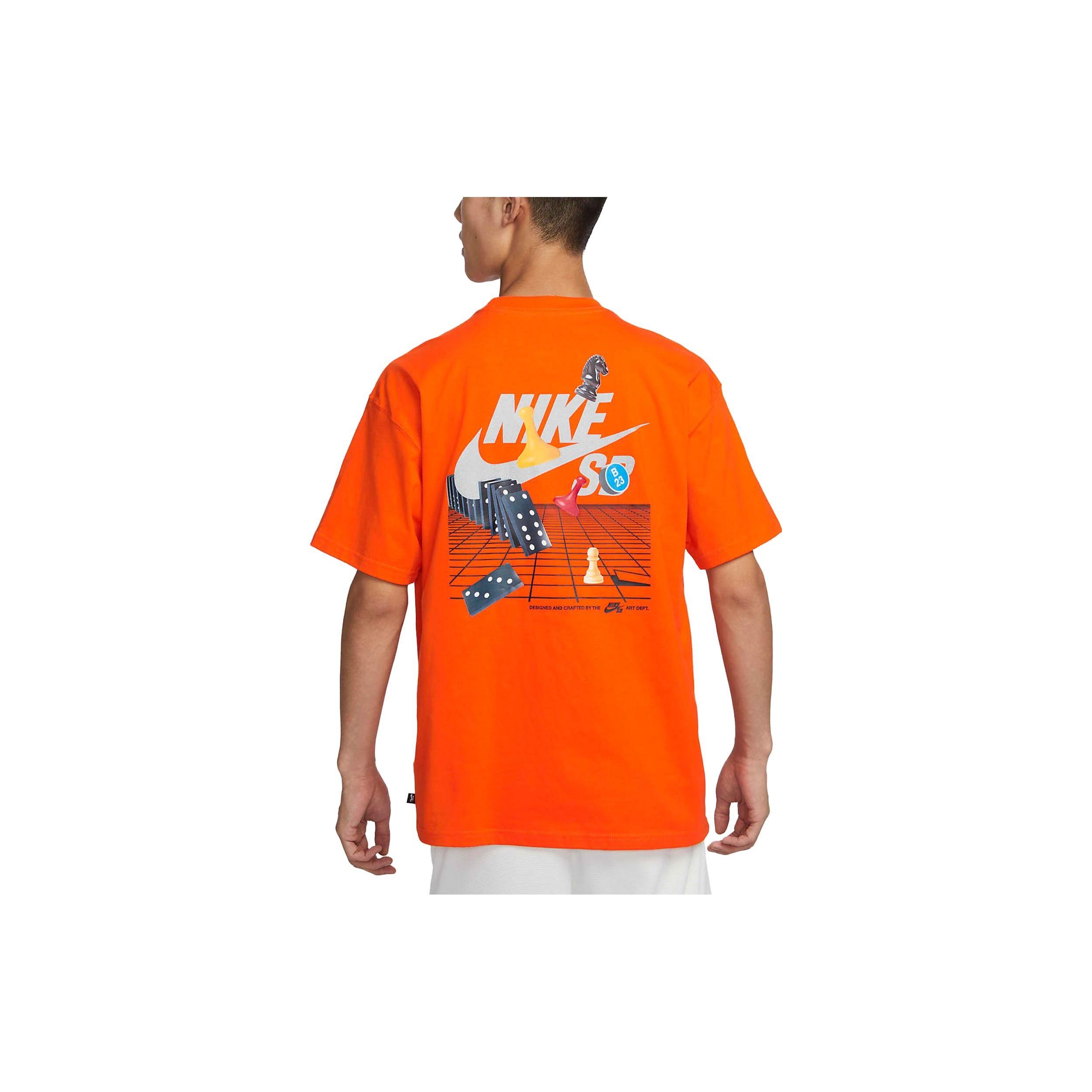Nike SB Graphic T-shirt Asia Sizing Orange Men s FJ1136-803 XL