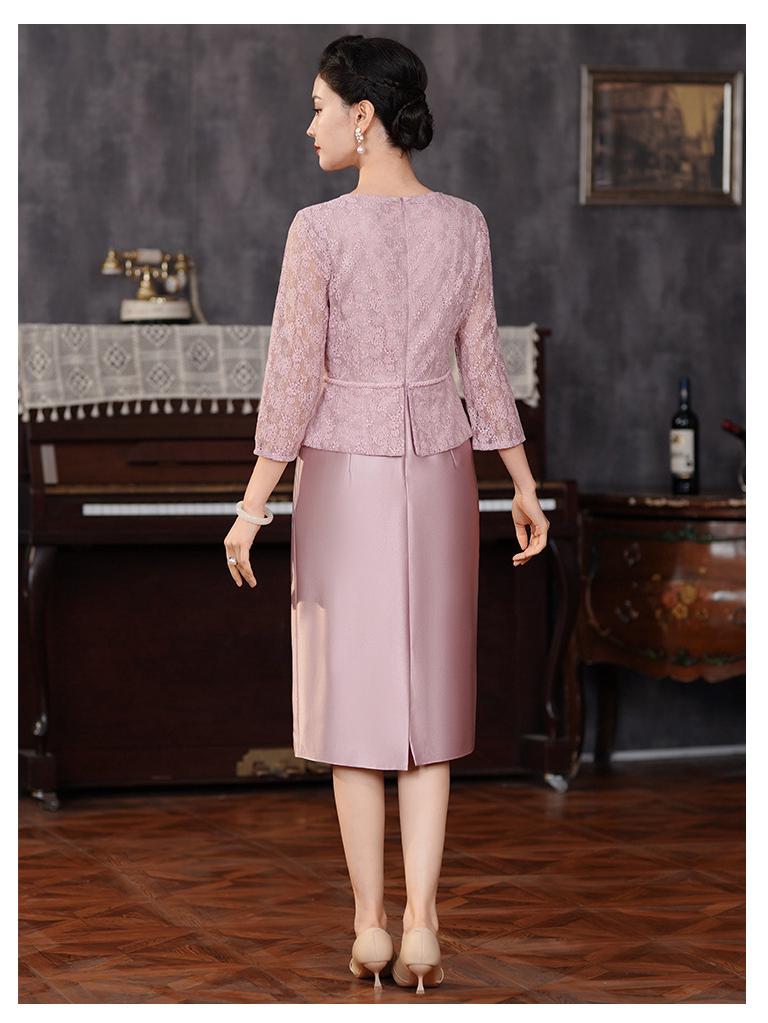 Elegant 2025 Autumn Mother of the Groom Wedding Banquet Dress - Petite & Plus Size