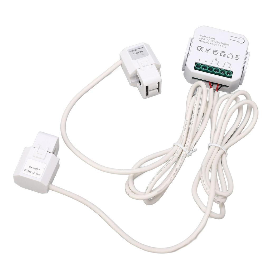 WiFi Smart Energy Monitor Single Phase Clamp Electricity Meter AC for Home Appliances