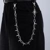 Punk Rock Exaggerated Spiked Jeans Chain Pendant