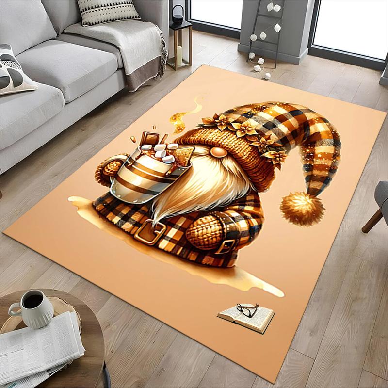 1PC Gnome Coffee Non-Slip Floor carpet, suitable for Office, bedroomand playrooms. It can also be used as a sofa footrest cover-T91
