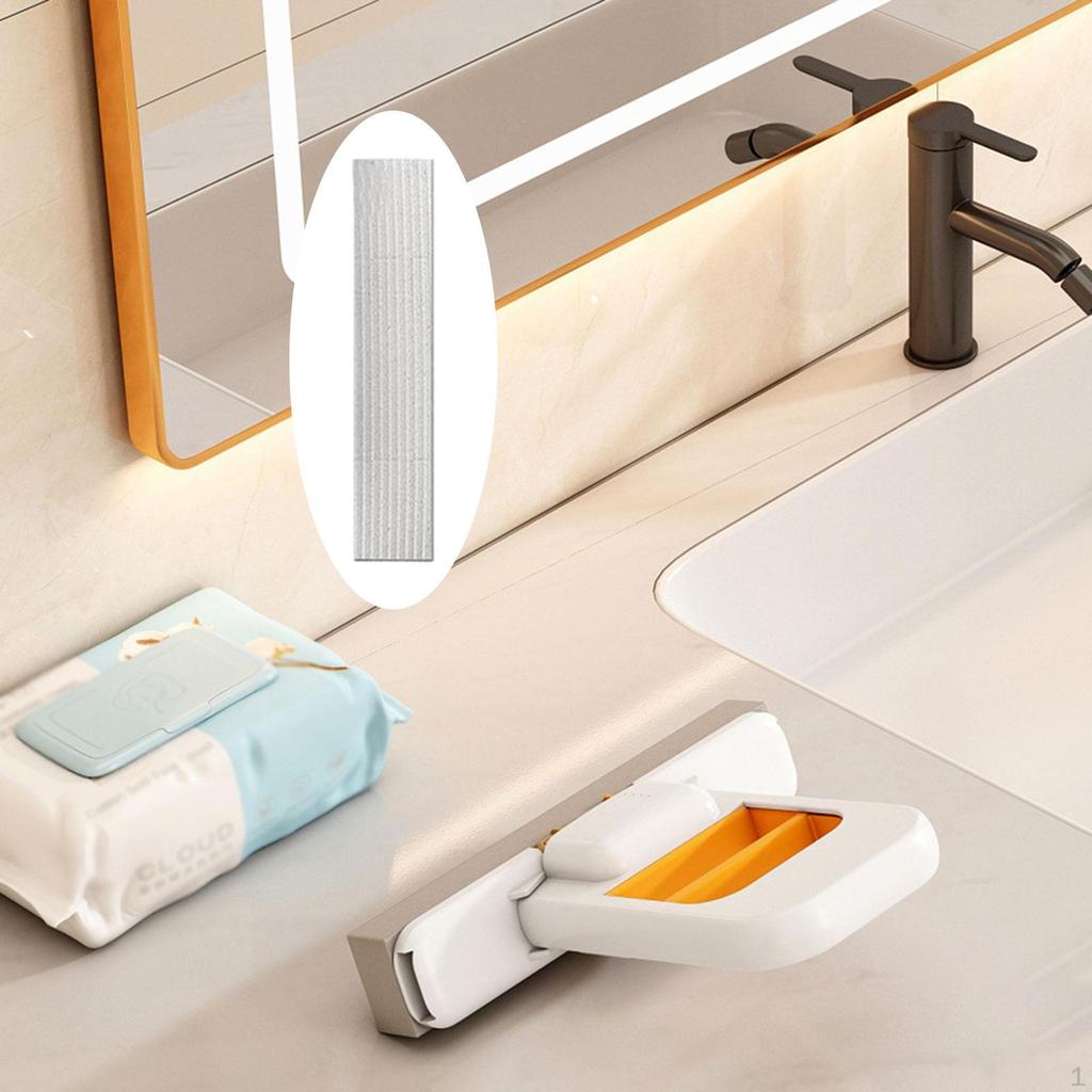 2 Pieces Mini Mop Table Wiper Glass Cleaner Bathroom Cleaning Combines Washing And