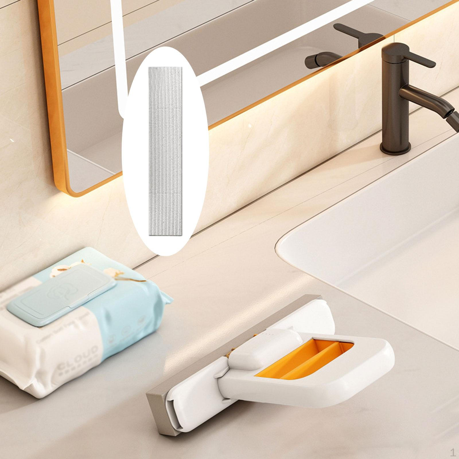 

2 шт. Мини-швабра для стола, стеклоочиститель, расческа для уборки ванной комнаты, сочетает мытье и White Orange