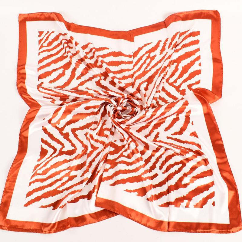Autumn New Simple Small Fresh Zebra Pattern Plain Pattern Colored Ding 90 Large Square Scarf Women's Stock Fashion Square Scarf