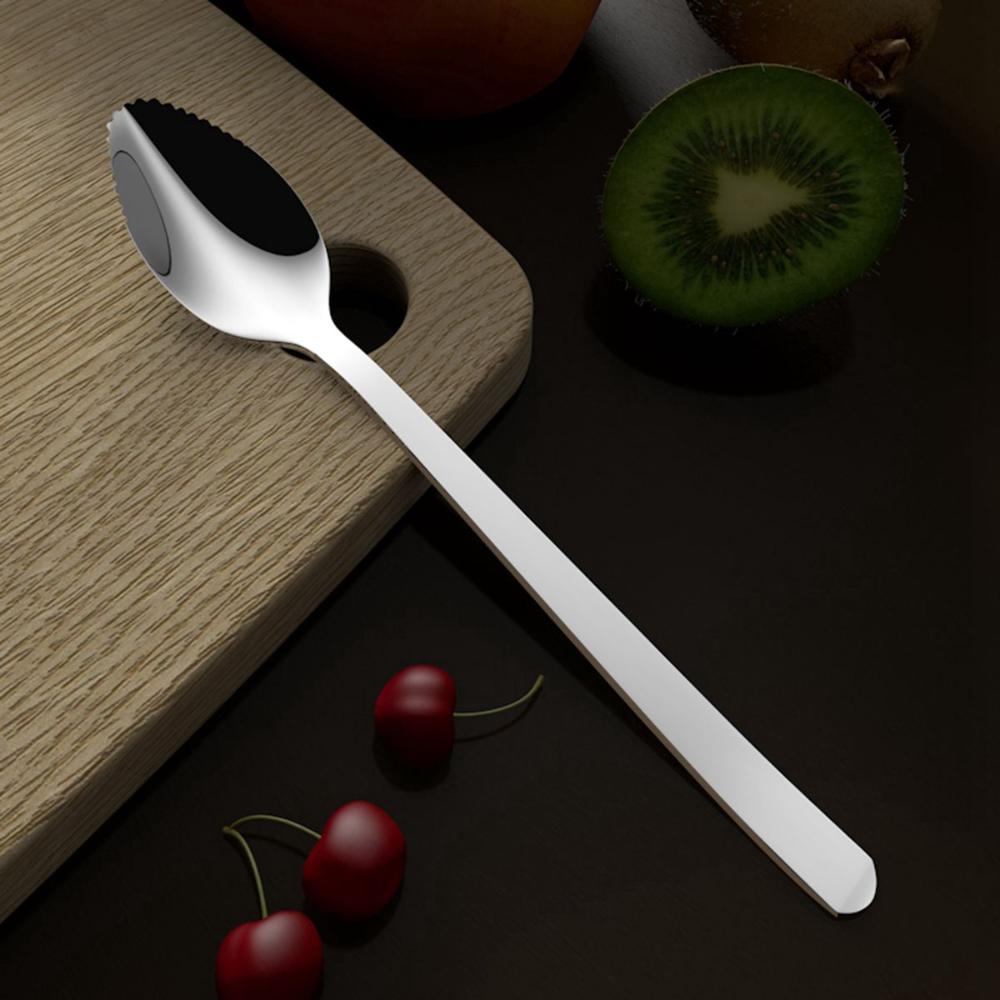Serrated Edge Scraping Sawtooth Baby Food Processer Grapefruit Spoon Kiwi Mango Scoop Fruit Tool