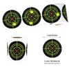 3-Inch Fluorescent Yellow Splatter Target Stickers for Shooting Practice