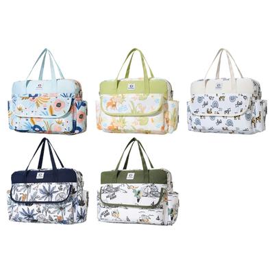 Fashionable Multipurpose Mom  Bag Watertight & Stylish Diaper Storage Multiple Pattern Designs for Pregnant Women!