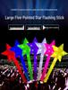 Accesorios de Estrella Luminosa para Niños - Apoyo Fluorescente para Conciertos Estrella de Cinco Puntas Luminosa
