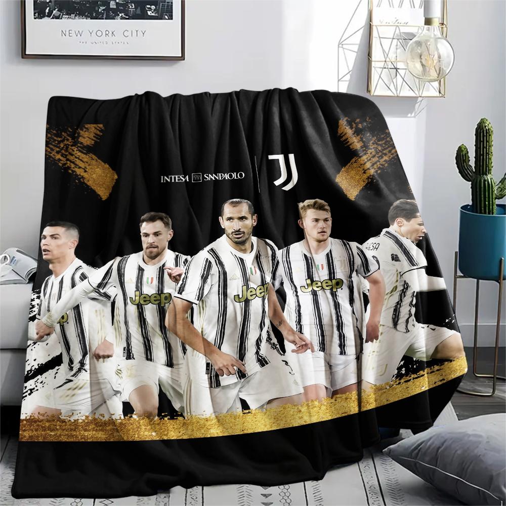 

ФК «Ювентус», клетчатое фланелевое одеяло, Высокое качество, Удобное для всех сезонов, Домашний декор, Тепло и комфорт, Идеально для подарков. 80cm x 120cm