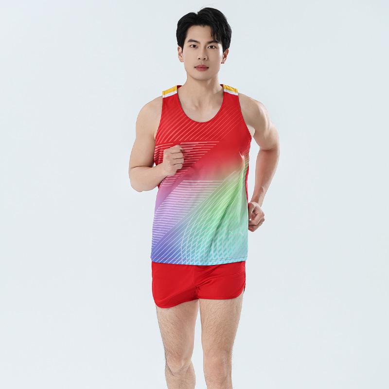 Men s Quick-Dry Track & Field Marathon Vest Set for Students & Athletes 4XL