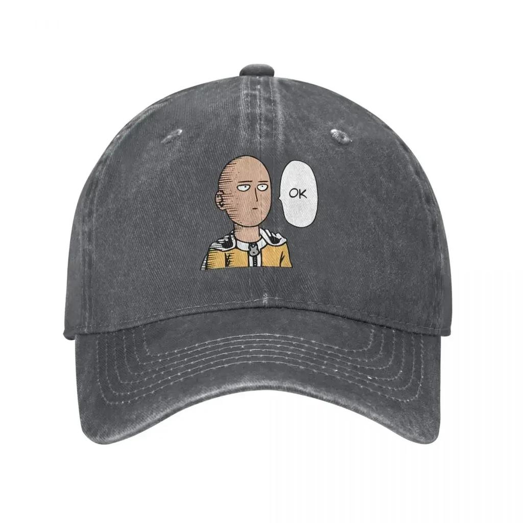 Unisex Cartoon Manga Single Hit Boy OK Cap Baseball Caps Vintage Wear Saitama Dad Hat Adjustable