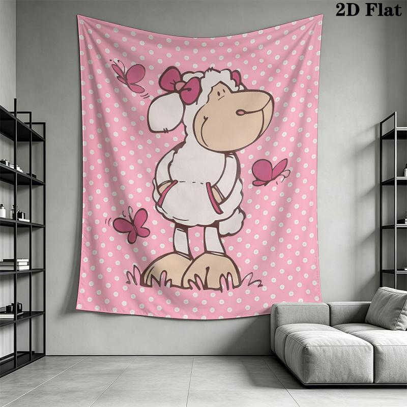 Jolly Logan Wall Tapestry Aesthetic Wall Hanging Printed Fabric Blanket Decorative Tapestries for Bedroom Living Room Home Decor
