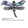 Anti-oxidation Brooch Dragonfly Brooch Sparkling Rhinestones Lapel Pin with Strong