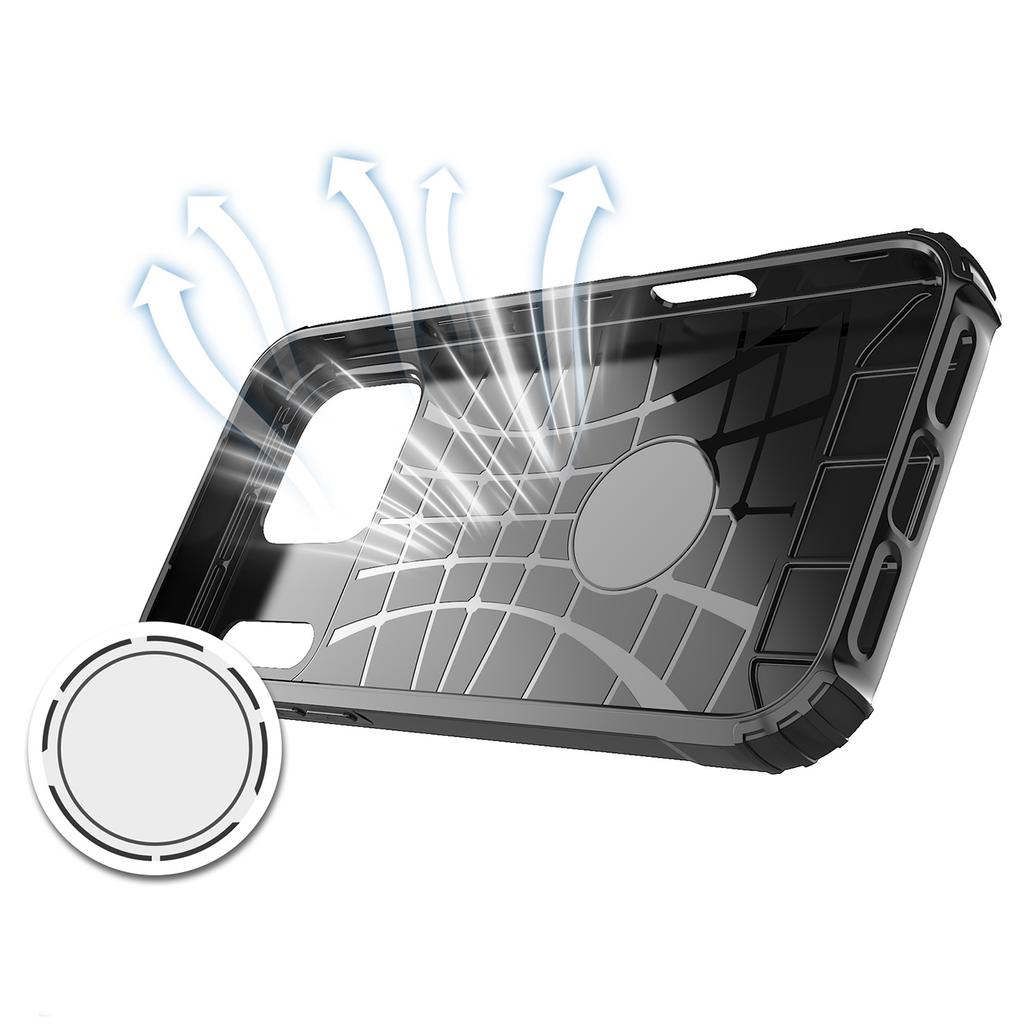 Etui Pancerne Na iPhone 17 Pro Max Hybrid Armor - Czarne