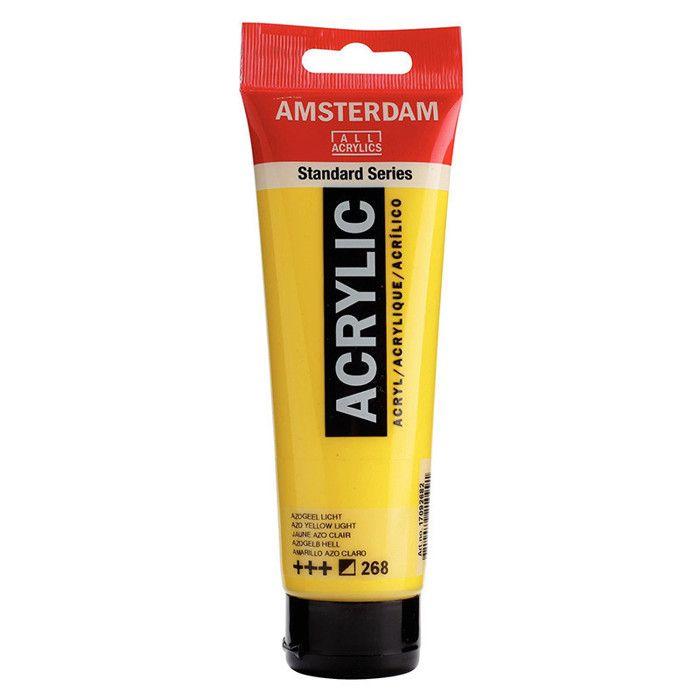 Peinture acrylique - TALENS - Amsterdam - Azo Jaune Clair - 120ml - Mixte