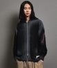 Ffeff Studio Vintage Washed Ffeff Logo Zip-Up Cardigan (Black)