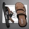 Sandals men's 2025 new thick-soled beach summer outer wear dad non-slip and wear-resistant dual-purpose driving cool slippers