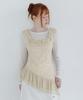 MICANE Solar Dot Frill Sleeveless T-Shirt Set