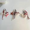 Delightful Plush Bear Bag Charm Cartoon Keychains For Women and Girls Stylish Bag Pendant Cute Car Accessories Decors