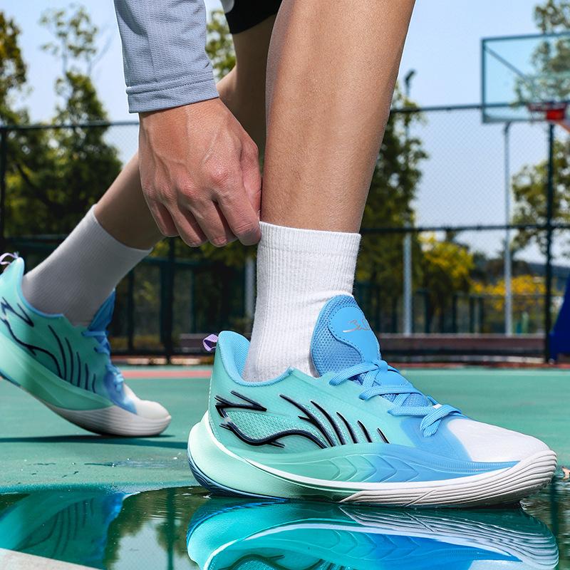 Sonic 13 Basketball Shoes Youth Game Student Sneakers Middle and Older Children's Shoes Sports Shoes Non-slip and Wear-resistant Low-top Running Shoes
