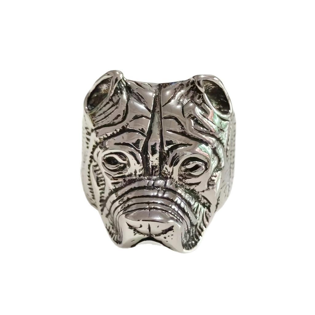 High-end Men's Bullring Ring Rock Fashion Domineering Punk