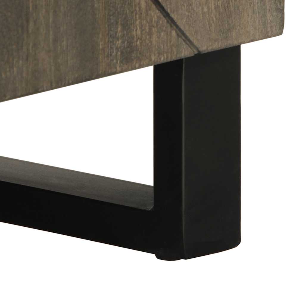 Vidaxl Szafka Pod Telewizor, Czarna, 105X33X46 Cm, Lite Drewno Mango