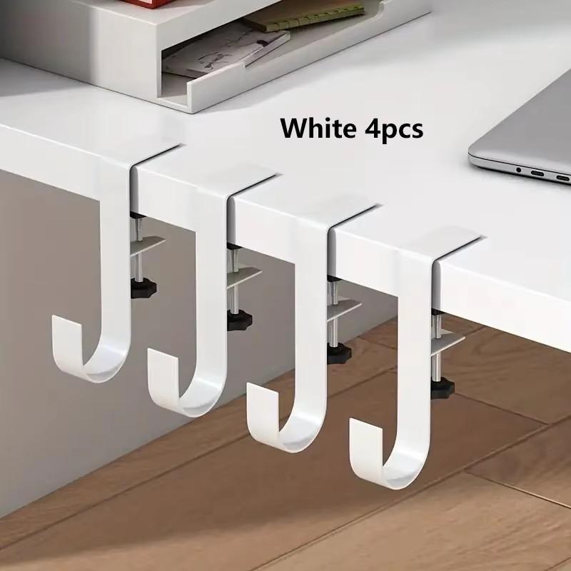 1Pc Adjustable Desk Edge Hook Without Punching Office Desktop Edge Hanging Bag Hook Student Backpack Storage Hanging Hook