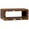 Multi Colored TV Stand 60 X 30 X 25 Cm Solid Reclaimed Wood