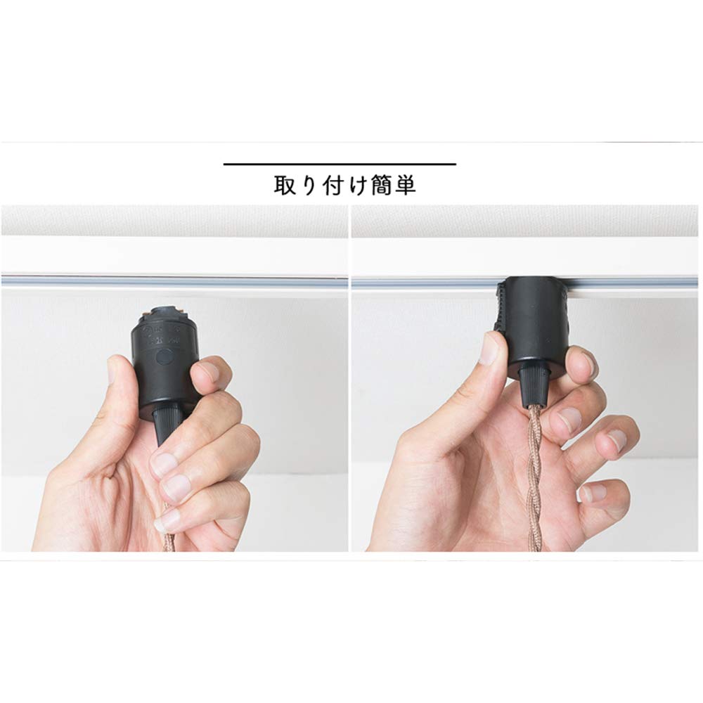 Kyodo Lighting Single Pendant Light, E26 Bulb Socket with Switch (GT-GD-C1), Hanging Light, LED Bulb Compatible, Socket Lighting, Electric Socket,
