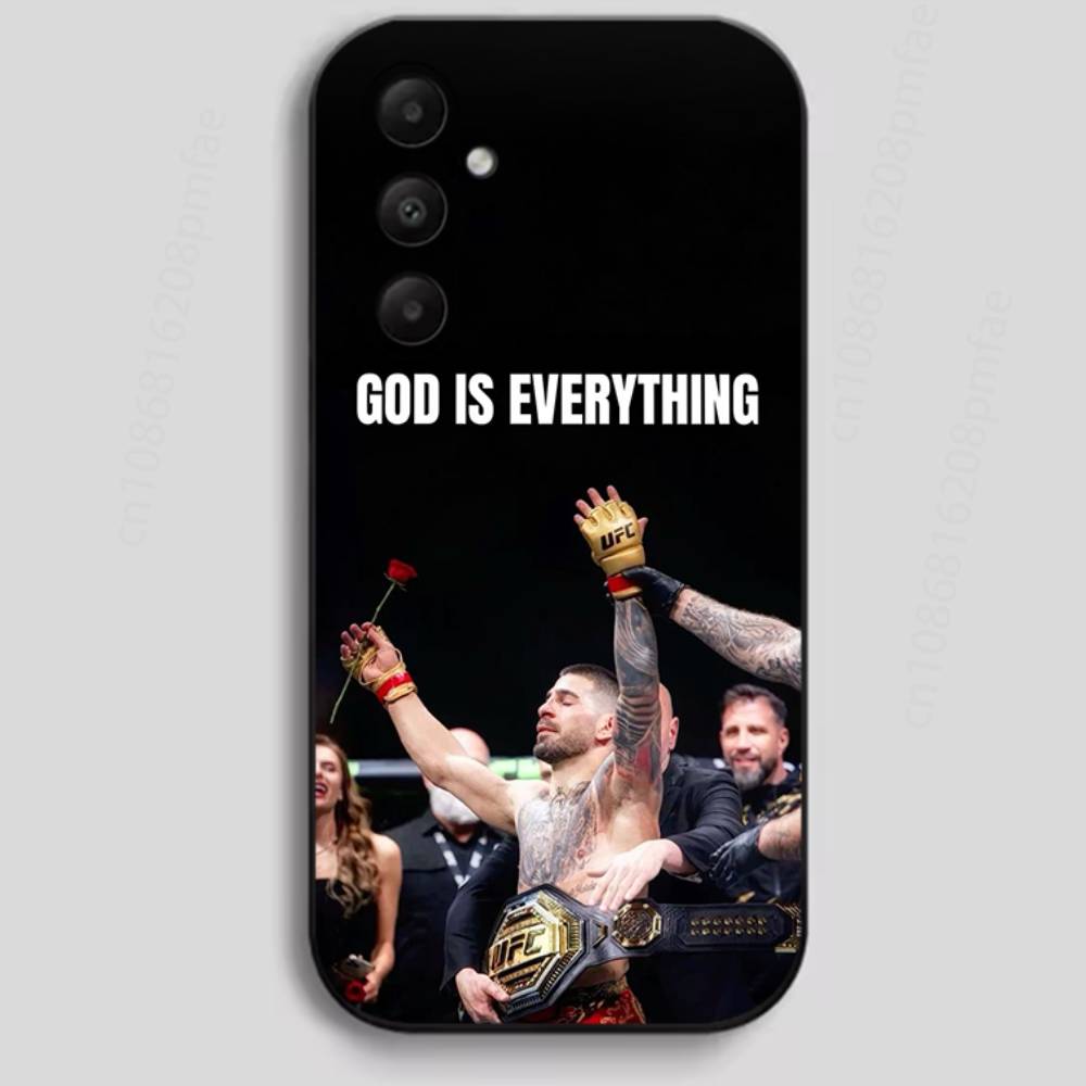 I-Ilia Champion T-Topuria Phone Case For Samsung Galaxy A13,21s,22,31,32,40,52,71,A91 Soft Black Shell