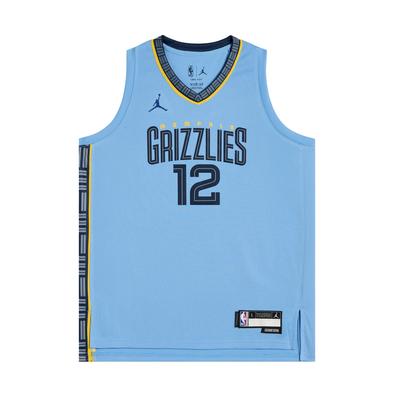 X NBA Collaboration Vest Memphis Grizzlies Morant Dri-Fit Series Quick-Dry Sleeveless Kids Tops Blue 3Y2B7BXJP-GRIJM