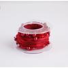 10 yards Rotolo di nastro di organza di colore pieno con bordo ondulato a coda di pesce per bouquet di fiori, regali, confezioni, decorazioni per feste di nozze