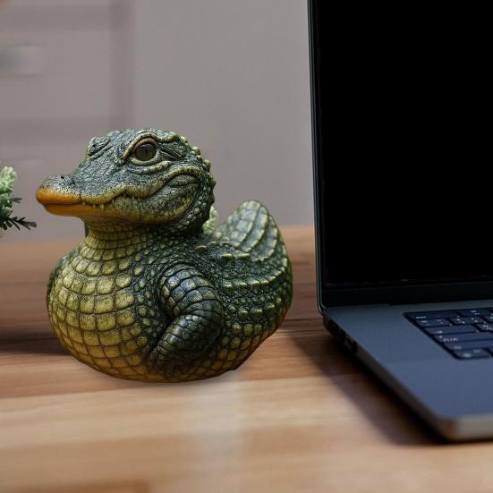 Yousheng Wildlife Duck Figurine Resin Eagle Duck Ornament Wildlife Series Duck Statue Tabletop Buffalo Duck Sculpture Gift for Nature Lovers