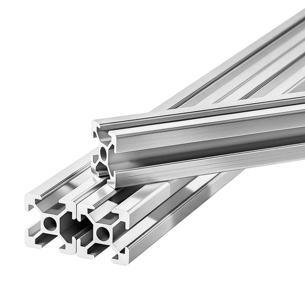 VEVOR 10PCS 2020 Aluminum Extrusion Profile, 48 Inch 1220 Mm, T Slot European Standard Anodized Linear Rail, High-Strength Extruded Aluminum Rail
