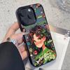 Mighty Girl Pattern Phone Case For iPhone 17 16 15 14 13 12 11 Pro Max 16E Plus 12 13 Vibrant Lily Print Clear Cover
