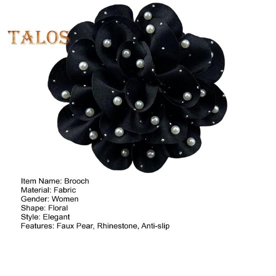 Brosche für Frauen, Blumenform, Strass, Kunstperle, rutschfest, für Tasche, Mantel, Kragen, Hut, Schal, Dekoration, Kleidungsnadel, Party, Abschlussball, Kleidungsstück, Schmuck