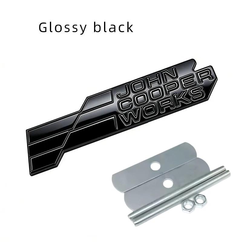 

Sporty 3D JCW John Cooper Works Metal Car Front Grille Emblem Rear Trunk Badge Sticker For Mini Cooper S R56 R59 R60 F56 Countryman Clubman Grille Badge чорний