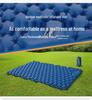 Portable Foot-Pump Inflatable Camping Mattress - Outdoor Tent Sleeping Pad